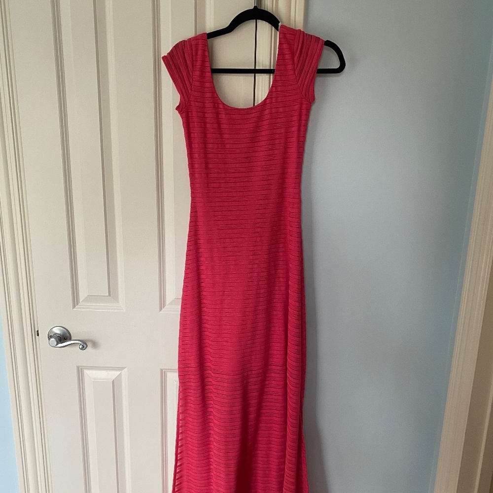 Lilly Pulitzer pink maxi dress with short sleeves size XS